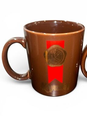 Pair of Vintage 80’s Kahlua Brown Mugs